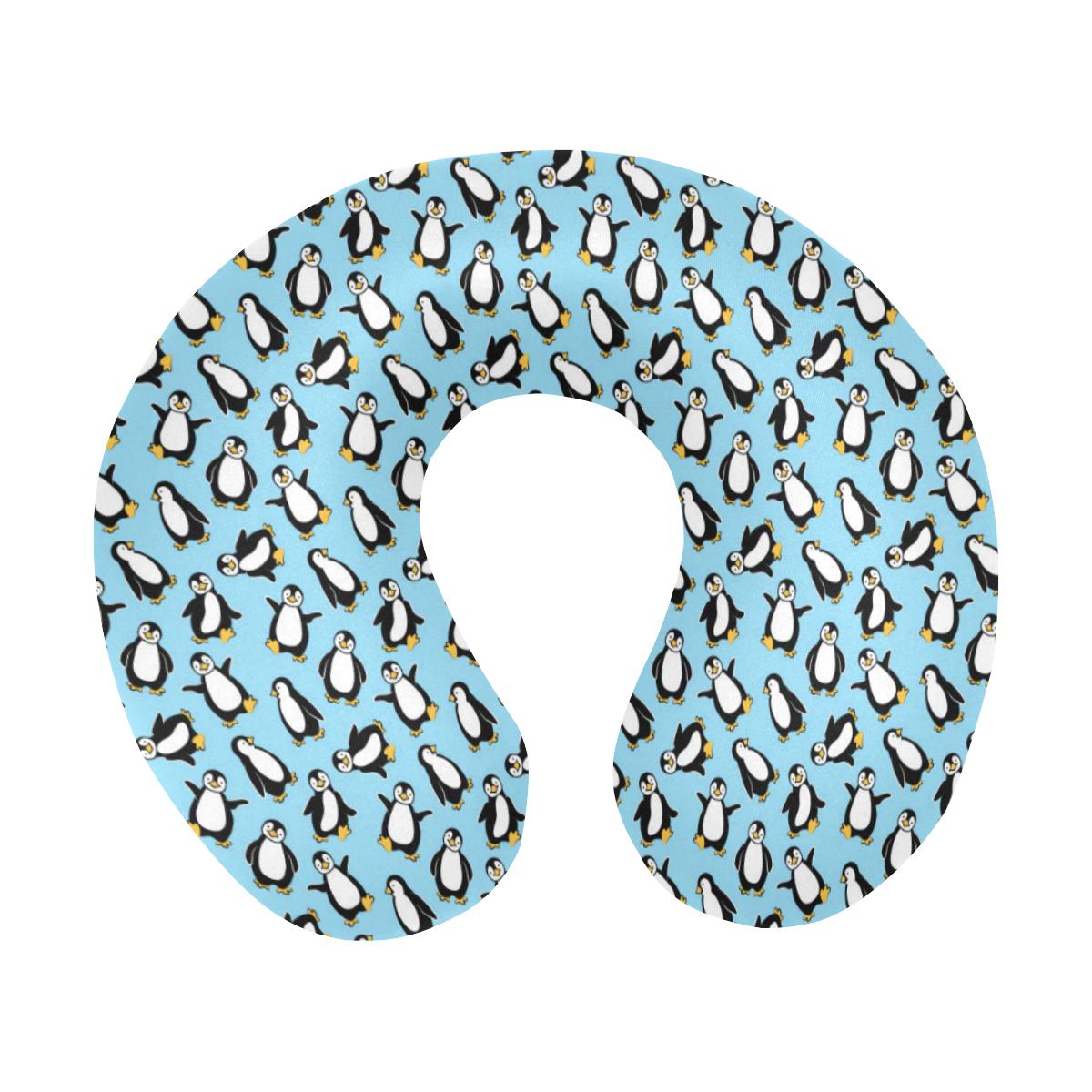 Penguin Happy Print U-Shaped Travel Neck Pillow-JTAMIGO.COM