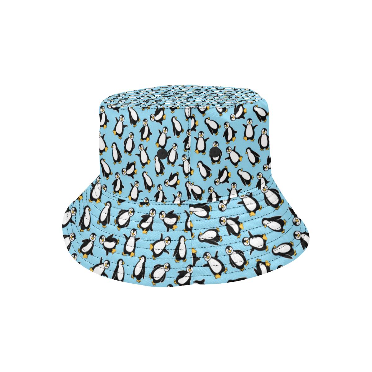 Penguin Happy Print Unisex Bucket Hat