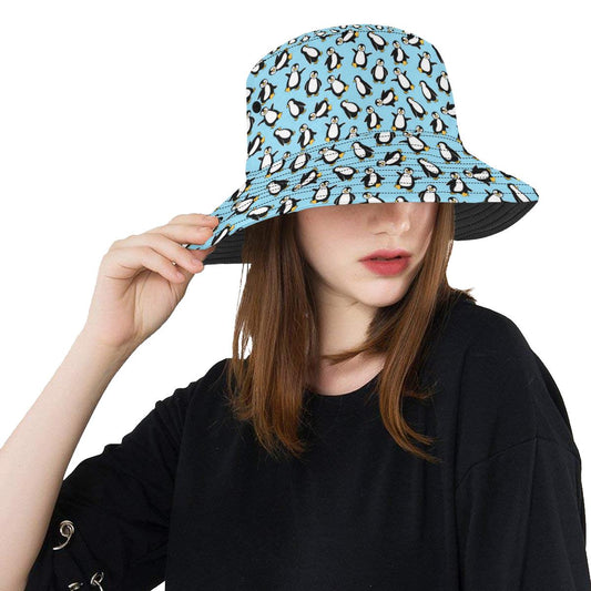 Penguin Happy Print Unisex Bucket Hat