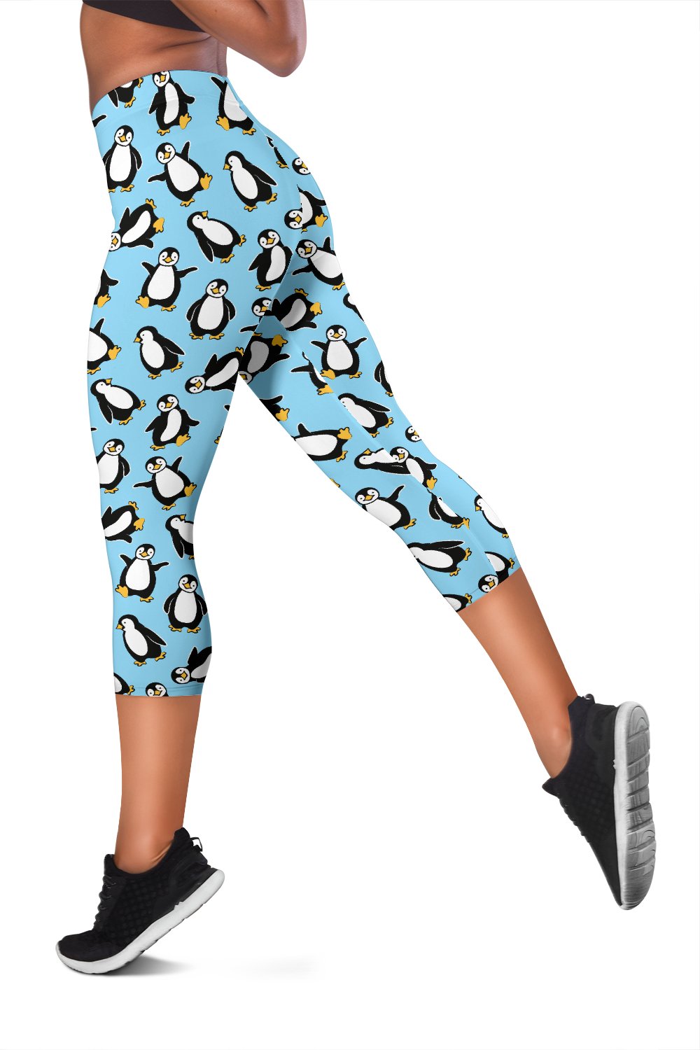 Penguin Happy Print Women Capris