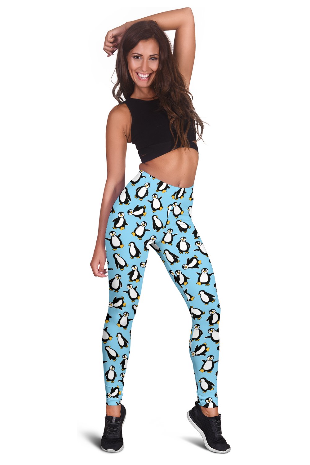 Penguin Happy Print Women Leggings