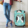Penguin Love Print Luggage Cover Protector