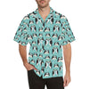 Penguin Love Print Men Aloha Hawaiian Shirt
