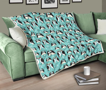 Penguin Love Print Premium Quilt-JTAMIGO.COM