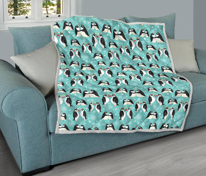 Penguin Love Print Premium Quilt-JTAMIGO.COM