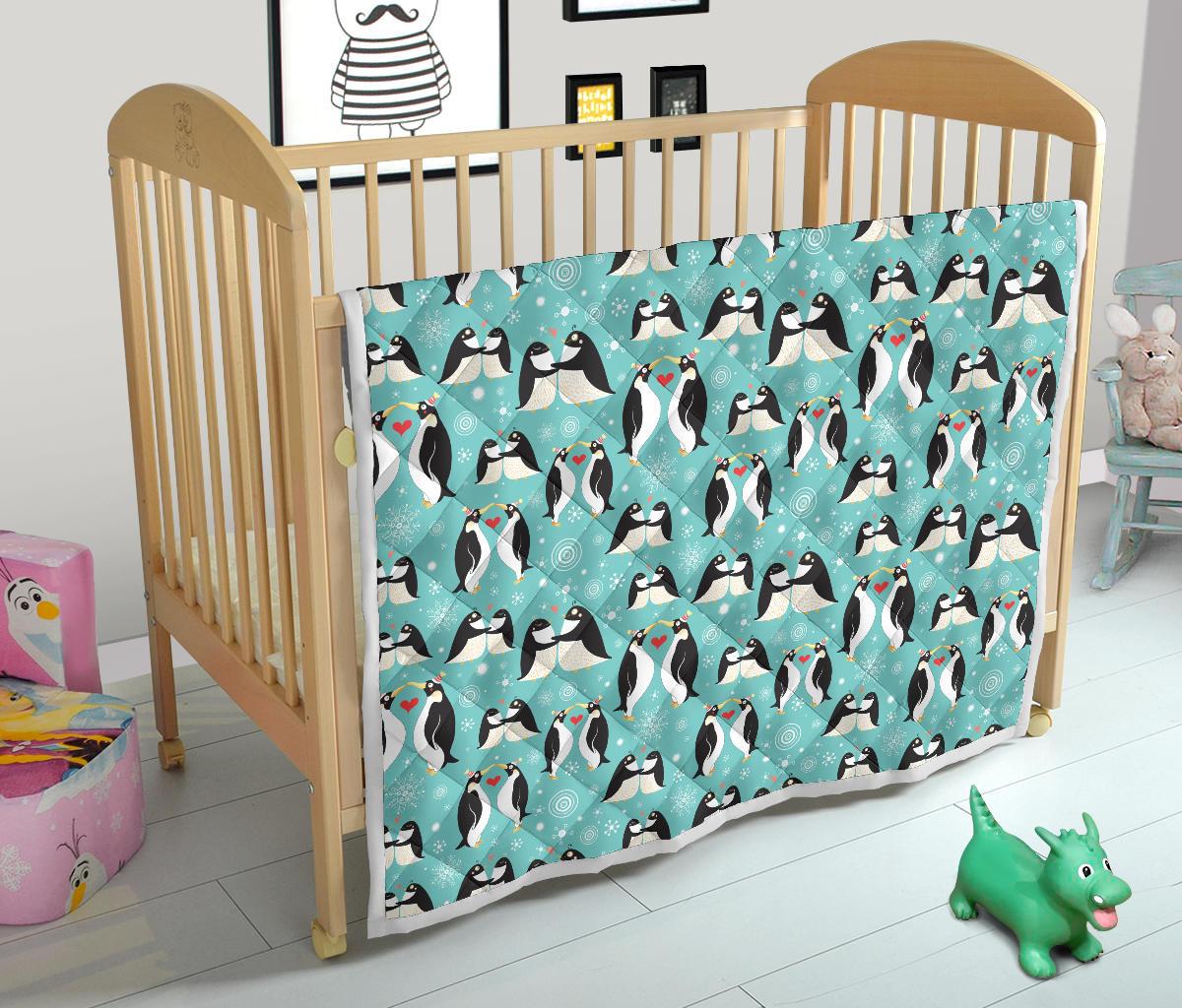 Penguin Love Print Premium Quilt-JTAMIGO.COM