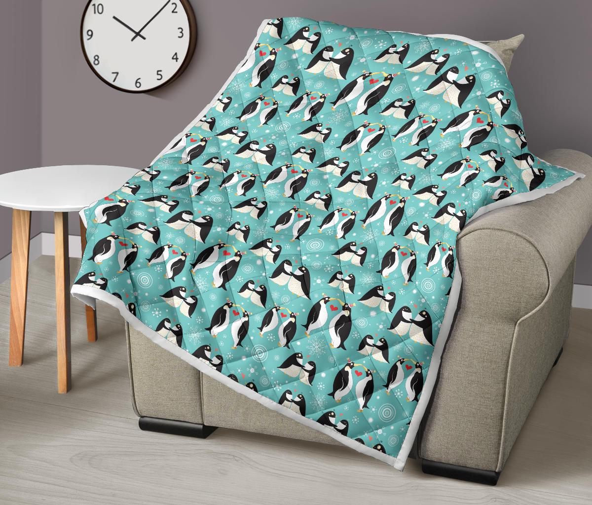 Penguin Love Print Premium Quilt-JTAMIGO.COM