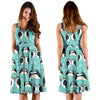 Penguin Love Print Sleeveless Dress