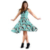 Penguin Love Print Sleeveless Dress