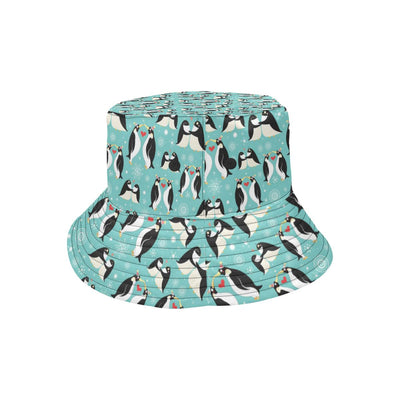 Penguin Love Print Unisex Bucket Hat