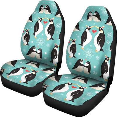 Penguin Love Print Universal Fit Car Seat Covers