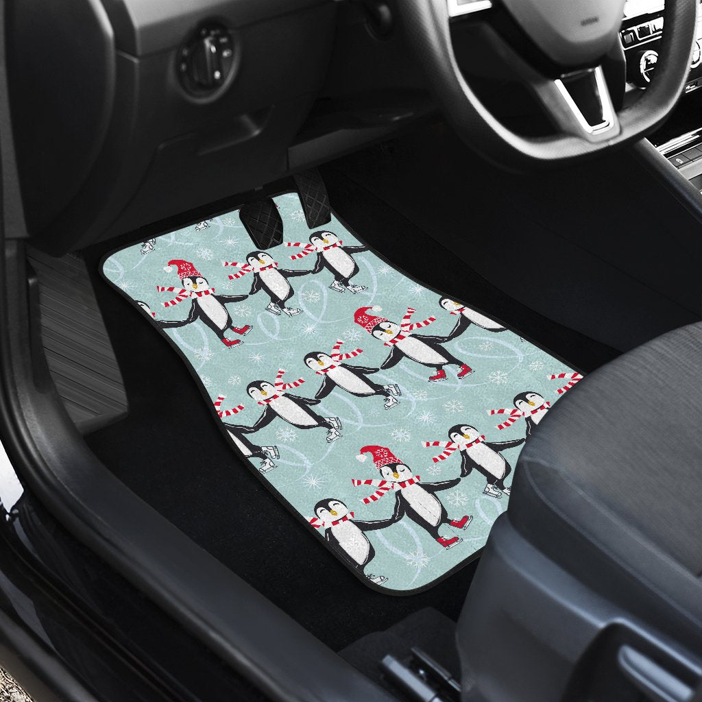 Penguin Sking Design Car Floor Mats