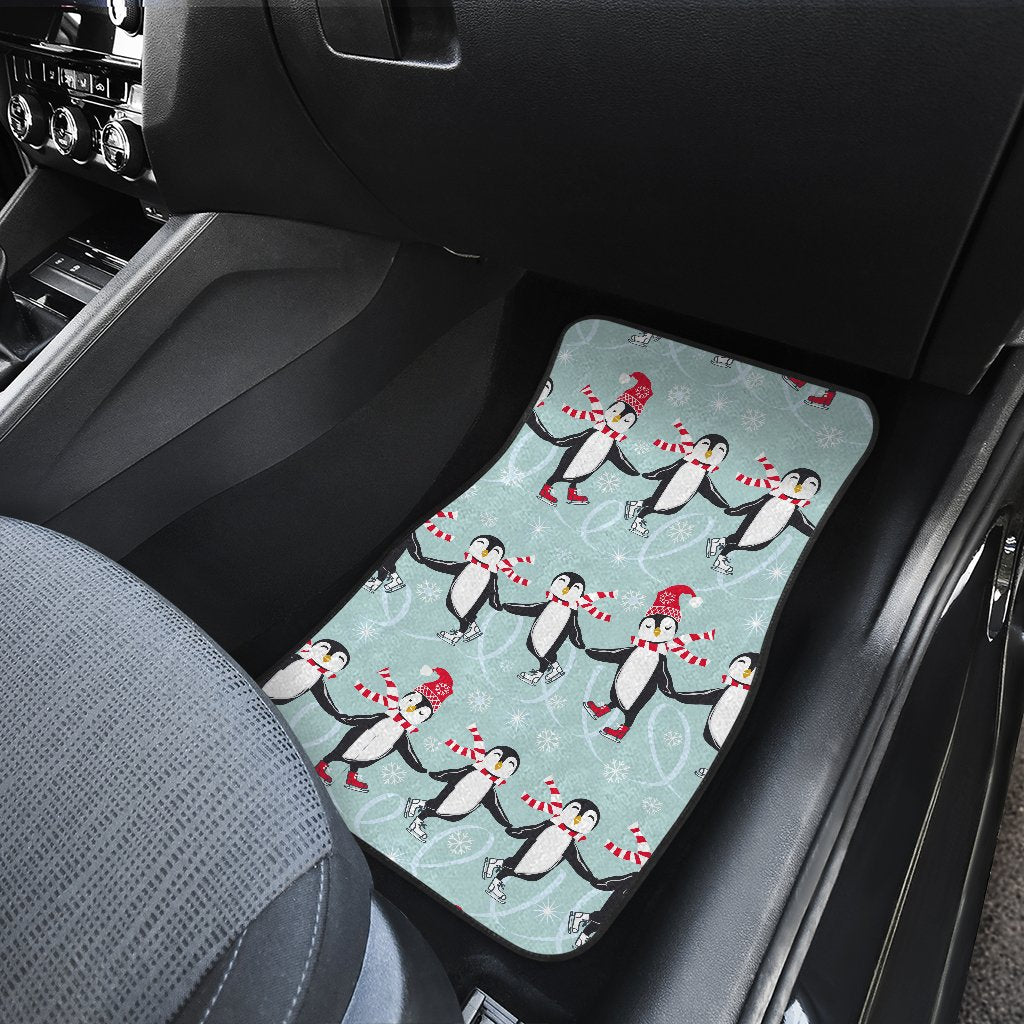 Penguin Sking Design Car Floor Mats
