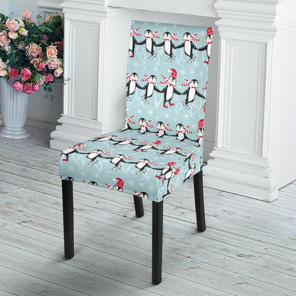 Penguin Sking Design Dining Chair Slipcover-JTAMIGO.COM