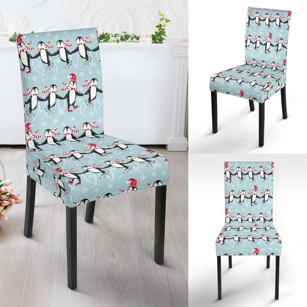 Penguin Sking Design Dining Chair Slipcover-JTAMIGO.COM