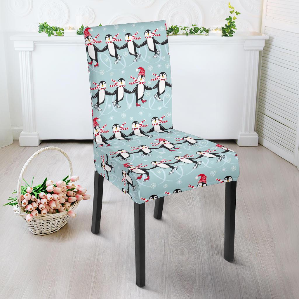 Penguin Sking Design Dining Chair Slipcover-JTAMIGO.COM