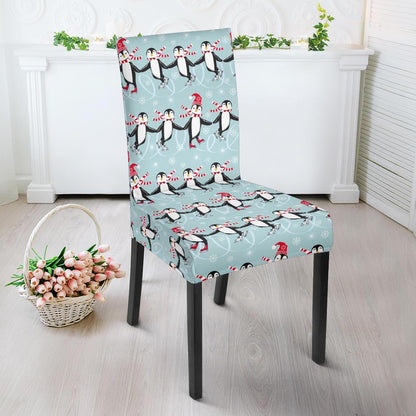 Penguin Sking Design Dining Chair Slipcover-JTAMIGO.COM