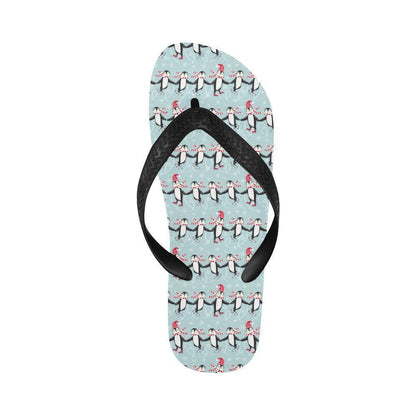 Penguin Sking Design Flip Flops-JTAMIGO.COM