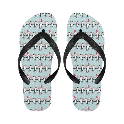 Penguin Sking Design Flip Flops-JTAMIGO.COM