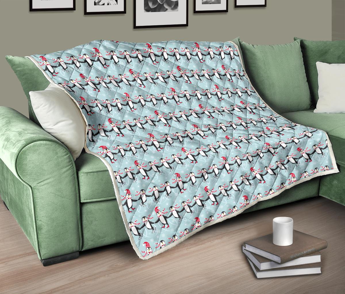 Penguin Sking Design Premium Quilt-JTAMIGO.COM
