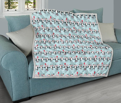 Penguin Sking Design Premium Quilt-JTAMIGO.COM