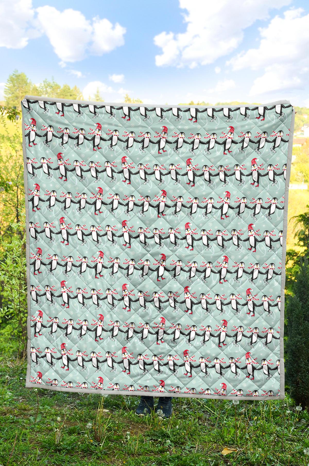Penguin Sking Design Premium Quilt-JTAMIGO.COM