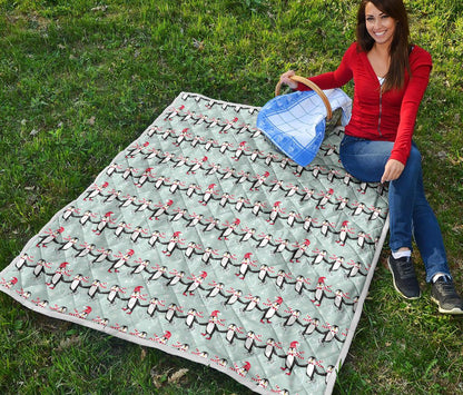 Penguin Sking Design Premium Quilt-JTAMIGO.COM