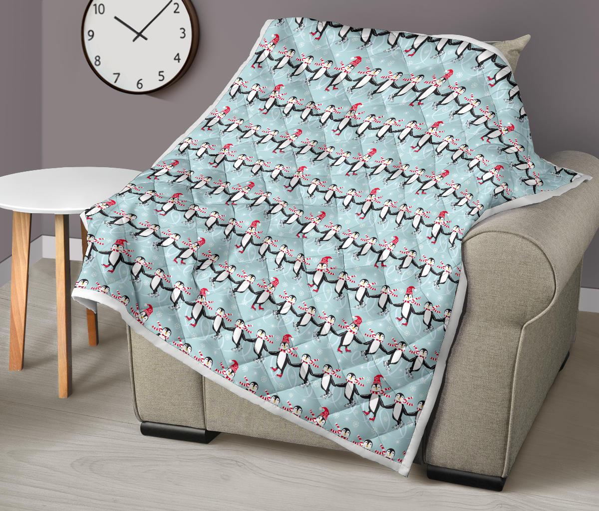 Penguin Sking Design Premium Quilt-JTAMIGO.COM
