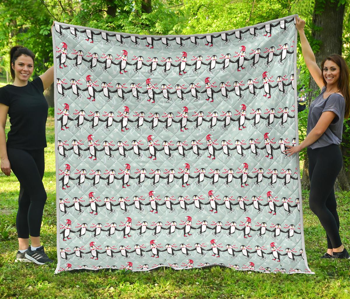 Penguin Sking Design Premium Quilt-JTAMIGO.COM