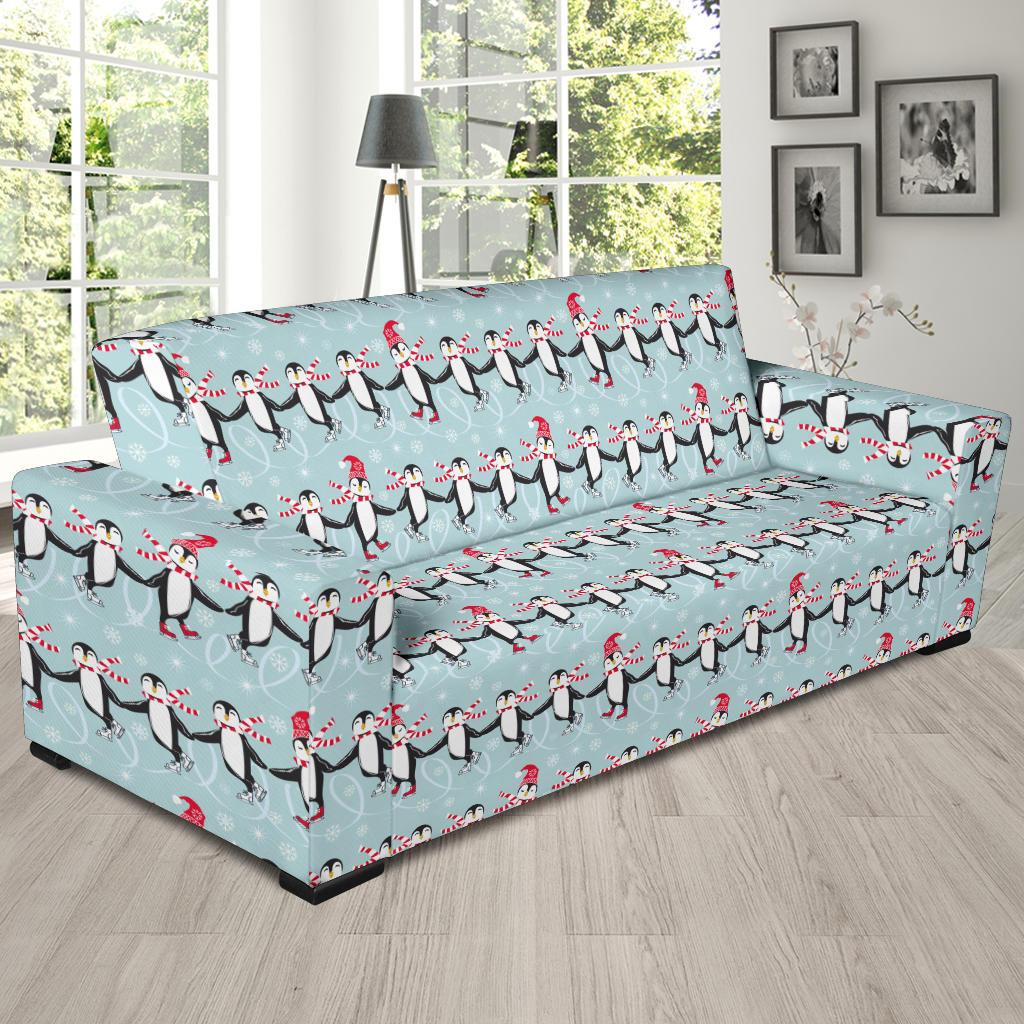 Penguin Sking Design Sofa Slipcover-JTAMIGO.COM