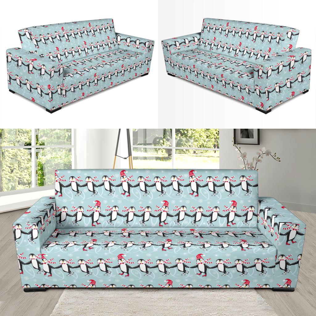 Penguin Sking Design Sofa Slipcover-JTAMIGO.COM