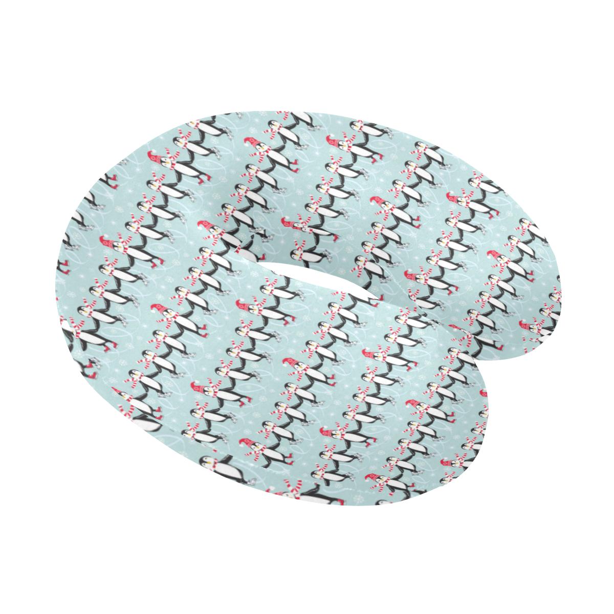 Penguin Sking Design U-Shaped Travel Neck Pillow-JTAMIGO.COM