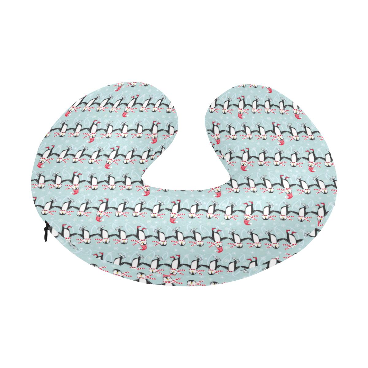 Penguin Sking Design U-Shaped Travel Neck Pillow-JTAMIGO.COM