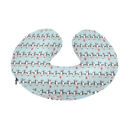 Penguin Sking Design U-Shaped Travel Neck Pillow-JTAMIGO.COM
