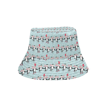 Penguin Sking Design Unisex Bucket Hat