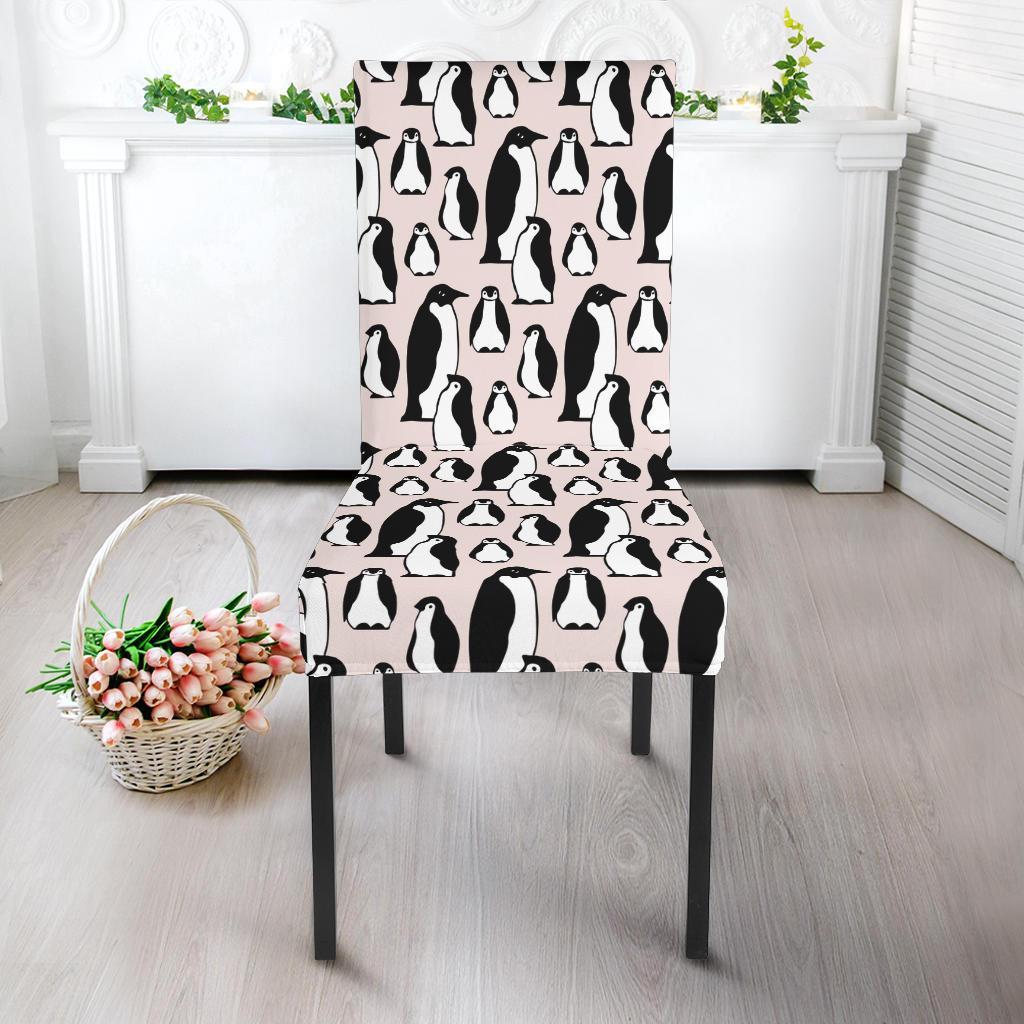 Penguin Themed Dining Chair Slipcover-JTAMIGO.COM