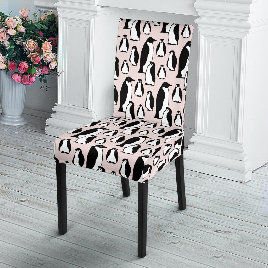 Penguin Themed Dining Chair Slipcover-JTAMIGO.COM