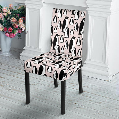 Penguin Themed Dining Chair Slipcover-JTAMIGO.COM