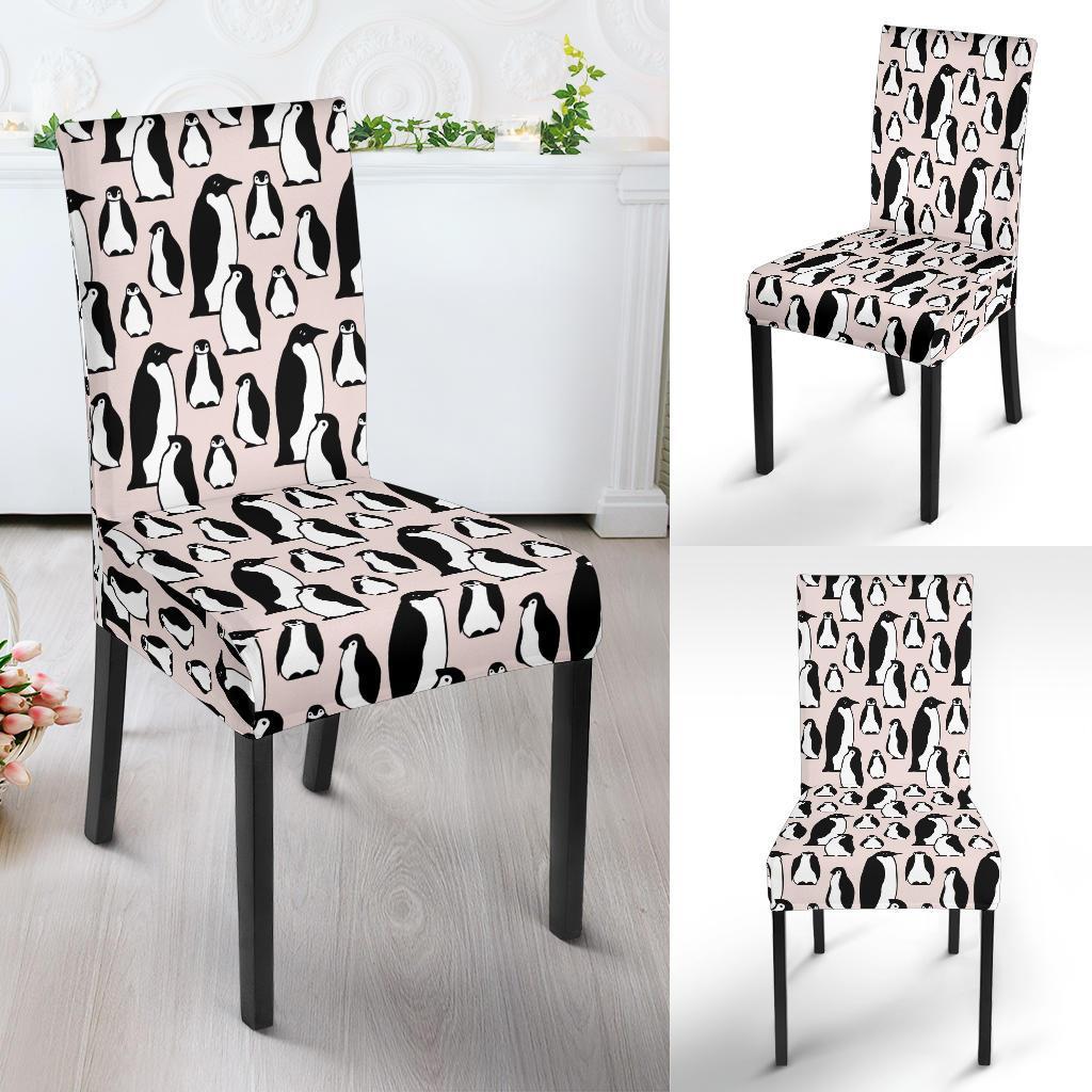 Penguin Themed Dining Chair Slipcover-JTAMIGO.COM