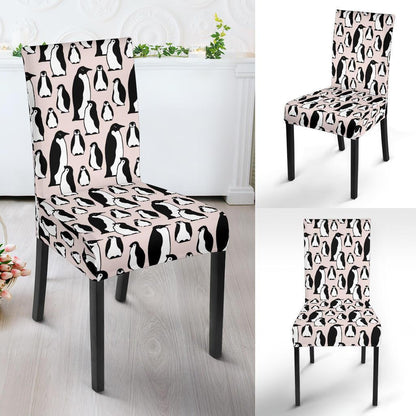Penguin Themed Dining Chair Slipcover-JTAMIGO.COM