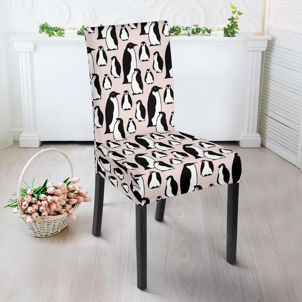 Penguin Themed Dining Chair Slipcover-JTAMIGO.COM