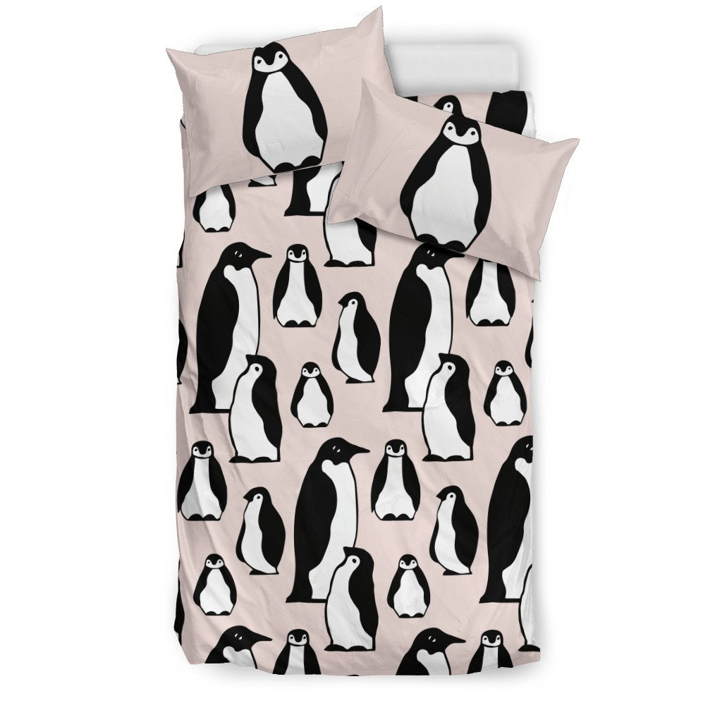 Penguin Themed Duvet Cover Bedding Set