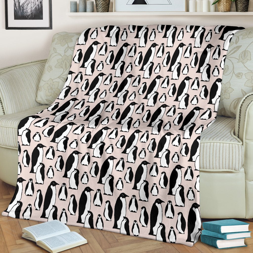 Penguin Themed Fleece Blanket