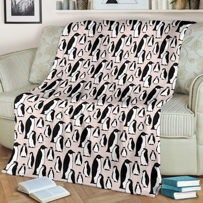 Penguin Themed Fleece Blanket