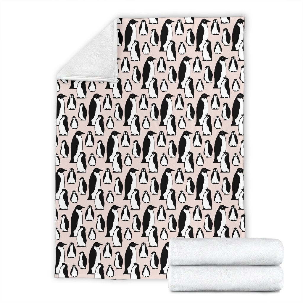 Penguin Themed Fleece Blanket