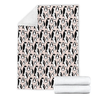 Penguin Themed Fleece Blanket