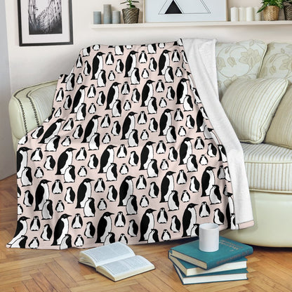 Penguin Themed Fleece Blanket