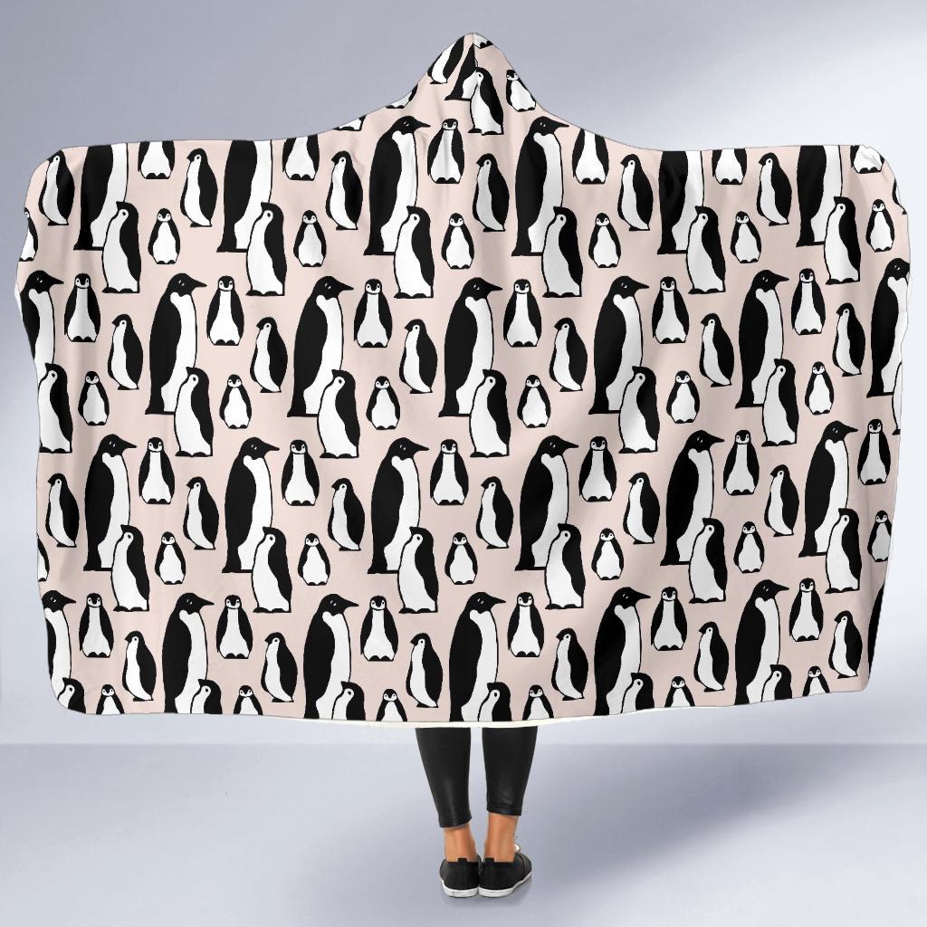 Penguin Themed Hooded Blanket-JTAMIGO.COM