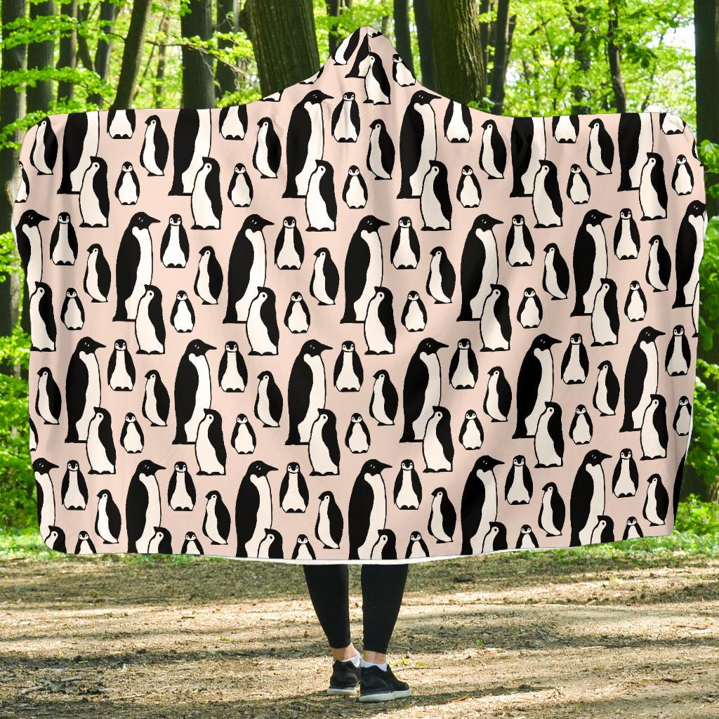 Penguin Themed Hooded Blanket-JTAMIGO.COM