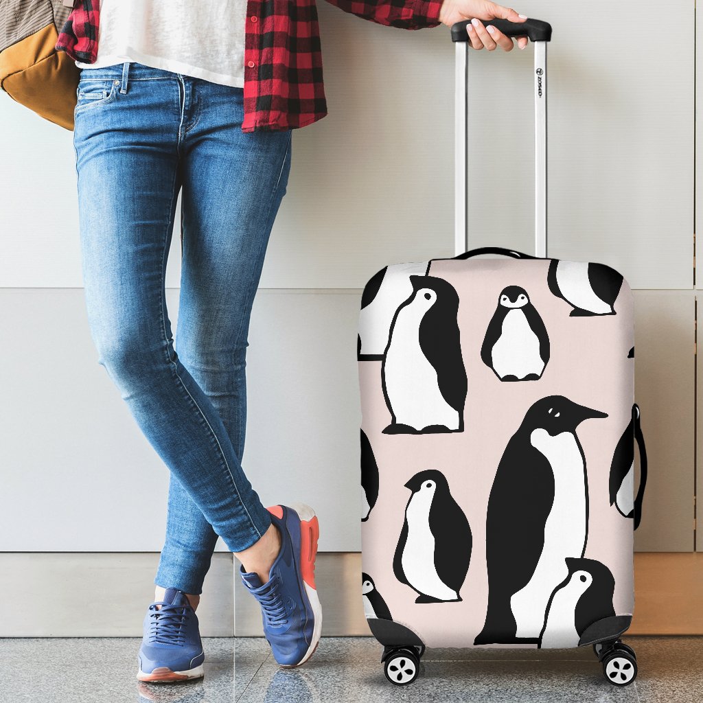 Penguin Themed Luggage Cover Protector